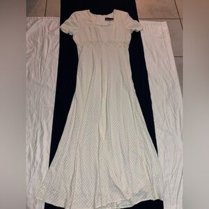 All that Jazz Black and White Pleated Maxi Gown